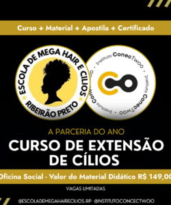 Curso de Extensão de Cílios - Escola do Mega Hair e Cílios